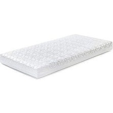 Heyner Oyun Parkı Yatağı 70 x 130 cm Alezli Sünger Yatak 10CM Beyaz Renk Konforlu Bebek Yatağı