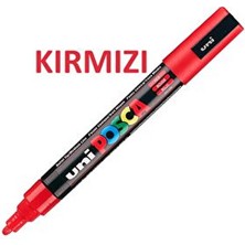 Uni Posca Kırmızı Marker 0.7mm 1 Parça Japonya Üretimi Kaliteli Yazım Aracı