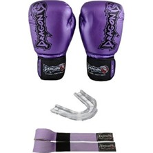 Favela Kick Boks Eldiveni, Boks Eldiveni Bandaj ve Dişlikli 3lü Set Dragon Boks Eldiveni