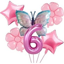 Düvenci Ticaret Kelebek Folyo Balonlu Yaş Balon Seti