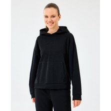 Skechers W Essential Hoodie Sweatshirt Kadın Siyah Sweatshirt S2610013-3817