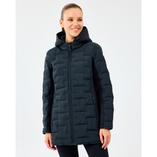 Skechers W Full Zip Jacket Kadın Siyah Mont S242060-3817 Uzun Kol Midi Kesim Modern Tasarım