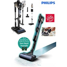 Çift Bataryalı Premium 9000 Serisi Aqua Trio Islak&kuru Istasyonlu Şarjlı Dikey Süpürge