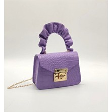 Max Kids Kız Çocuk El ve Omuz Çantası Suni Deri Düz Desenli Şık Görünüm