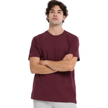Bow Erkek Bordo Günlük Stil T-Shirt 25KE1016-BRD