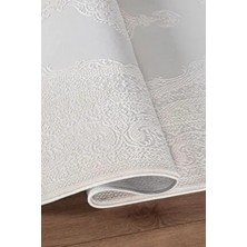 Valery Home Bienal Saçaklı Dokuma Halı Modern Tema Yüksek Kalite Antibakteriyel 80 x 150 cm Oturma Odası İçin