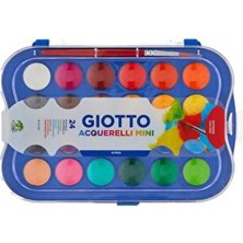 Giotto Suluboya Acquerelli Mini 24 Renk 23 mm Çok Renkli Kırtasiye Ürünü 24 Parça