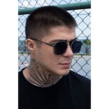 Black Erkek Güneş Gözlük Pilot Model