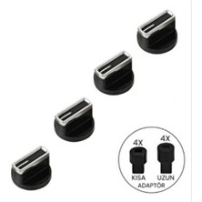 Ocl T 651 Es Ankastre Ocak Set Üstü Düğme 4 Adet Siyah Renk