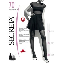 70 Modello Speciale Külotlu Ağsız Çorap - Marrone - 3