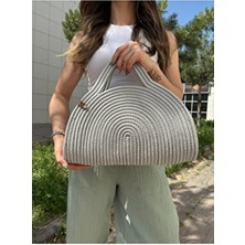 MaVaux Mia Clutch Çanta Jüt Malzeme ile Şık ve Organik Tasarım Plaj Koleksiyonu