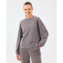 Skechers W Essential Crewneck Sweatshirt Kadın Gri Sweatshirt S2610011-3920