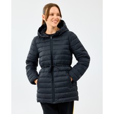 Skechers W Light Weight Quilted Jacket Kadın Siyah Mont S2520206-3817