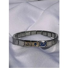 Octw Unisex 3’lü Set Italyan Bileklik Charm Paslanmaz Çelik Malzeme ile Şık Tasarım