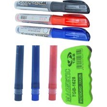 Beyaz Tahta Kalemi Seti, Kartuşlu Kalem, Kartuş, Beyaz Tahta Silgisi