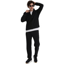 Millenium Erkek Siyah Günlük Stil Eşofman Takımı 25KE1019-SYH