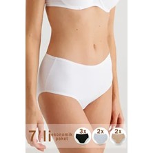 7'li Ekonomik Paket 2073 Maxi Cut Pamuklu Basic Külot