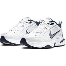 Nike Air Monarch IV 415445-102 Beyaz Erkek Spor Ayakkabı Esnek Suni Deri Taban ile Konforlu