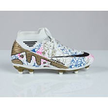 Laliga 565 Fılet Ve Garson Çorapli Krampon Beyaz Altin Desenli