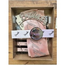 Bride Taç Kuşak Dövme Bileklik Seti Bride To Be