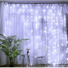 Perde LED 3x3 Metre Kumandalı 8 Mod Ambiyans Ayarlabilir Boy Dekor Mikro LED Işık Perde