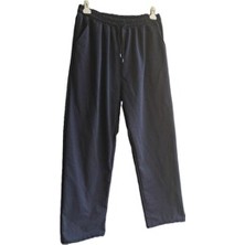 Lacivert Unisex Eşofman Altı Uzun Paça Yıkamalı Çift Cepli Günlük Kullanım İçin