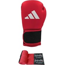 ADIH25 Hybrid 25 Boks Eldiveni Boxing Gloves, Dragondo Boks Bandajlı Set