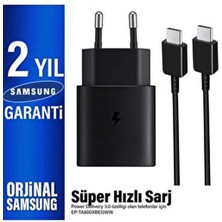 Samsung EP-TA800 Type-C Şarj Aleti 25W Hızlı Süper Şarj ve Type C Kablo Seti Türkiye Garantili