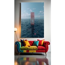 Özkacar Group Sihirli Kapı V1 Ev Duvar Salon Güzellik Salonu Ofis Dükkan Dekarasyon Kanvas Tablo