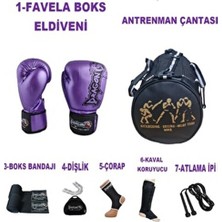 Kıck Boks, Boks, Muay Thai Sporcu Çantalı Antrenman Seti Boxing, Dragon Favela Boks Eldiveni Tamset