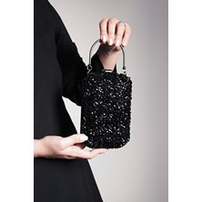 Molie Kadın Kristal Taşlı Abiye Çanta 3 Farklı Kullanım Suni Deri Şık Party Tasarımı