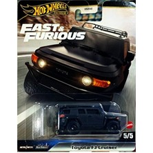 Hot Wheels Toyota FJ Cruiser Siyah Diecast Model Metal Gövde ile Gerçekçi Detaylar İçeren Ölçekli Araç