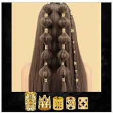 Bohem Saç Halkası-Saç Küpesi Taçlı 10 'lu Hair Charms (BC-1150)