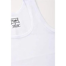 Tutku Erkek Çocuk %100 Pamuklu Atlet 5'li Paket Beyaz Renk Esnek Kumaş Özellikli