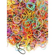 1000 Adet Renkli Saç Örgü Lastiği