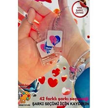 BirbeyStore Sevgililer Günü Çift Sevgili Parmak İzi Anahtarlık Şık Tasarım ile Romantik Hediye