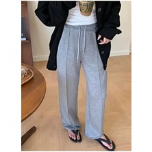 Lackh Kadın Bol Çimali Eşofman Alti Pamuk - Polyester Yıkamalı Tüm Sezonlar İçin Rahat Stil