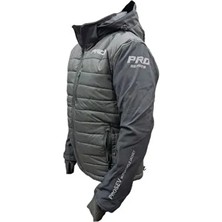 Prosev Pro Soft Siyah Rüzgar Su Geçirmez Mont 2XL Nefes Alabilen Kumaş ve Çıkarılabilir Kapşon