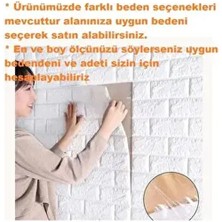 Duvar Paneli Beyaz 3D Dekoratif Kendinden Yapışkanlı Esnek Duvar Kağıdı Kaplama Paneli Köpük