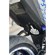 Banxtre Fck You Sticker Etiket Beyaz Renk 11CMX9CM Motor İçin Sele Altı ve Drenajlara Uyumlu