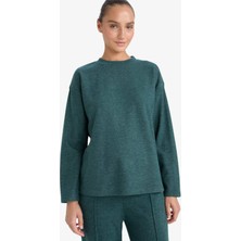 DeFacto Relax Fit Bisiklet Yaka Sweatshirt F1013AX25AU