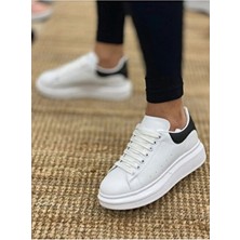 Liarca Kadın Erkek Unisex Deri Yüksek Tabanlı Spor Ayakkabı Sneaker Nefes Alabilir Yapı ile Koşu İçin İdeal