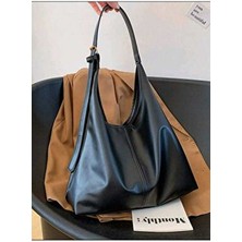 Bag & More Kadın Siyah Omuz Çantası Yumuşak Iç ve Dış Dokulu Kaliteli Işçilik ve Yumuşak Suni Deri El Çantası
