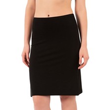 16134 Kadın Viskon Kumaş Esnek Rahat Diz Üstü Etek Astar Jüpon Kombinezon