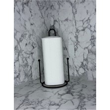 Erd & Ema Home Tezgah Üstü Siyah Metal Dik Kağıt Havluluk Peçetelik Modern Tasarım ile Pratik Kullanım