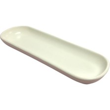 Keramika Kayık Noyan 26*9 cm Mat Beyaz