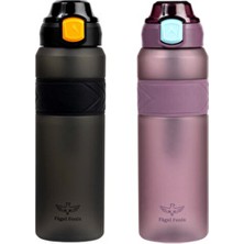 Black Tourmaline Matte 1000 ml & Palatinate Matte 1000 ml 2in1 Tritan Matara Seti