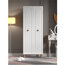 Bohem 2 Kapaklı Gardırop Mdf Kapak