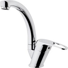 Kısa Borulu Mix Lavabo Bataryası Çift Su Girişli Musluk Krom Malzemeden 5 Yıl Güvenceli