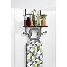 Kapı Arkası Asılabilir Metal Ütü Askılığı - Siyah